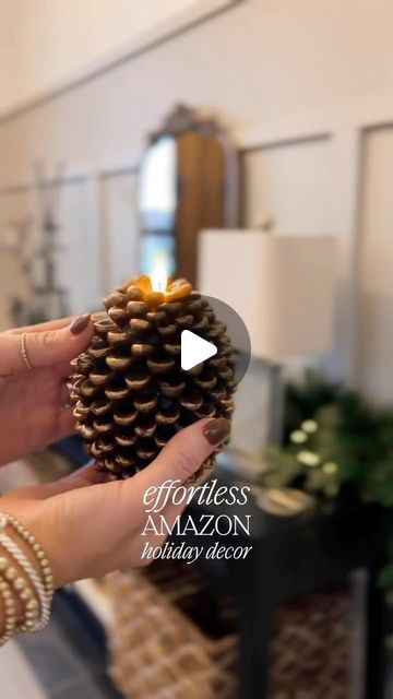 Faux Candles, Pine Cone Candles, Winter Decorations, Winter Home Decor, Left Out, Holiday Home Decor, Store Display, Pine Cone, Holiday Ideas