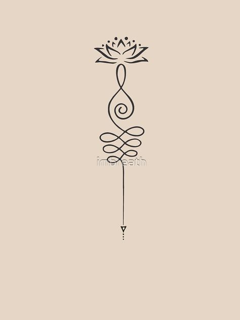 "Unalome lotus - Spiritual Lotus for Remembering to Breathe" T-shirt by imbreath | Redbubble Breathe Symbol Tattoo Sternum, Female Lotus Tattoo, Lotus Spiritual Tattoo, Male Lotus Tattoo, Female Spiritual Tattoos, Unalome Breathe Tattoo, Remember To Breathe Tattoo, Lotus Flower And Breathe Symbol Tattoo, Spiritual Wrist Tattoos For Women