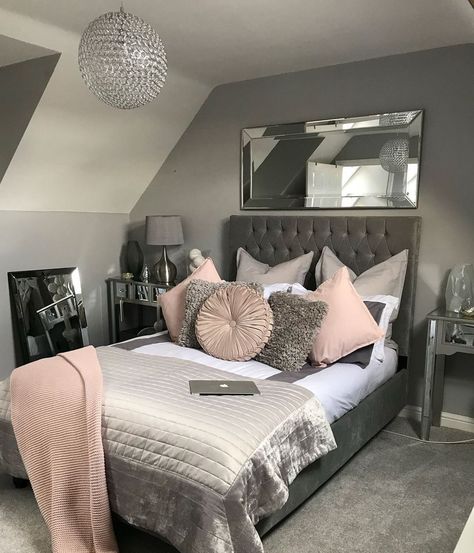 Stylish Master Bedrooms, Pinterest Room, Girl Bedroom Designs, Teen Room Decor, Gray Bedroom, Stylish Bedroom, Dream Rooms, Bedroom Themes, Dream Bedroom