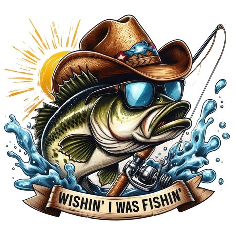 Find Fishing Sticker 4" Wishin Was Fishin Funny Fisherman Hat Sunglasses Hook Boat on eBay in the category eBay Motors>Parts & Accessories>Car & Truck Parts & Accessories>Exterior Parts & Accessories>Decals & Vinyls. Drawing Pics, Bullet Crafts, Hunting Quotes, Fishing Art, Fav Products, Shirt Inspiration, Animal Images, Bass Fish, Canvas Learning