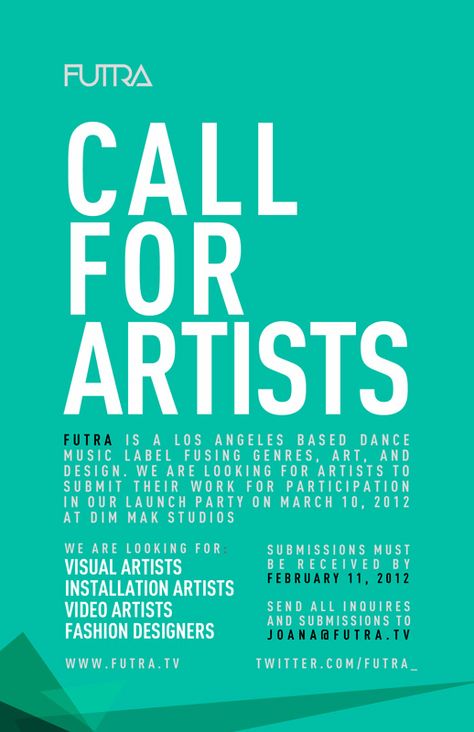 Open Call Poster, Casting Call Poster Design, Call For Artists, Poster Competition, Swipe File, Poster Photography, Future Style, Casting Call, Music Labels