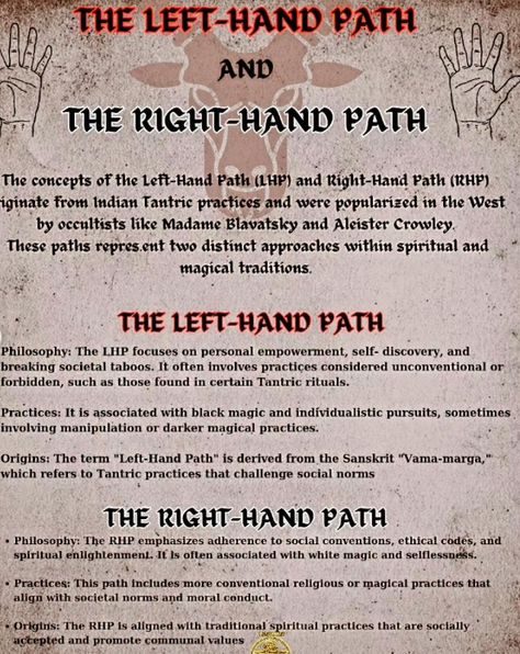 Left Hand Path Magick, Eightfold Path, Universal Power, Aleister Crowley, Personal Empowerment, Good Energy, Beautiful Soul, Left Handed, Self Discovery