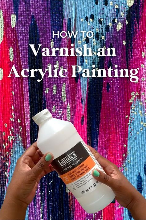 Want to learn how to varnish a painting? Check out this art tutorial where I walk through how to use varnish to finish an acrylic painting. This is a vital acrylic painting technique to learn if you want to keep your art looking vibrant and fresh for years to come! How To Varnish An Acrylic Painting, Paint Over Canvas Painting, Abstract Painting Techniques Tutorials, Tutorial Acrylic Painting, Art Journaling Supplies, Learn Acrylic Painting, Palette Painting, Vibrant Paintings, Decoupage Decor