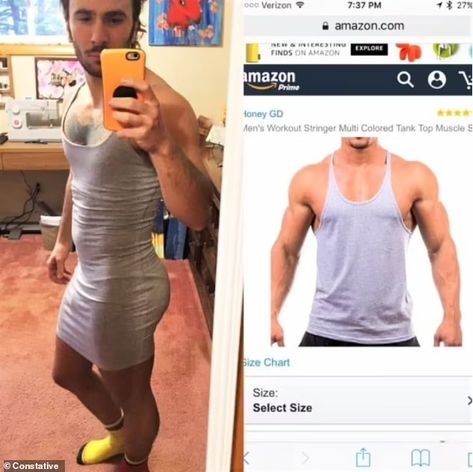 Hilarious pictures show online orders gone wrong with one man buying a miniature rug | Daily Mail Online Online Shopping Fails, Expectation Vs Reality, Hannah Montana, Muscle Tank Tops, Bored Panda, Gotham, Funny Photos, I Got This, New Outfits