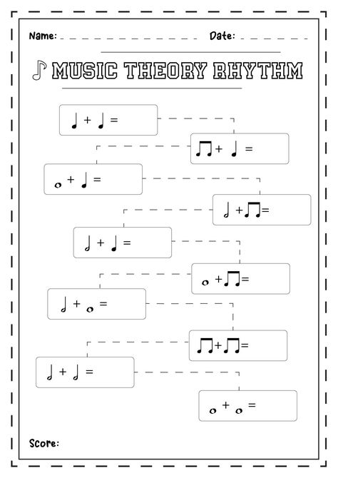 Music Theory Rhythm Worksheets Music Therapy Activities, Music Rhythm Games, Rhythm Worksheets, Note Values, Music Theory Games, Musical Notation, Pattern Worksheet, Music Worksheets, Music Rhythm