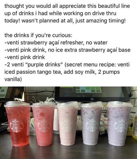 Demon Slayer Starbucks Drink, Dunkin Drink Orders Refreshers, Best Iced Coffee Starbucks Orders, Starbucks Copycat Recipes Drinks, Starbucks Drink Menu, Fun Drink Recipe, Starbucks Secret Menu Recipes, Starbucks Drinks Diy, Cold Starbucks Drinks