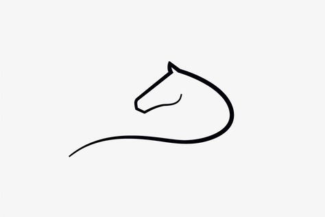 A delicate linear illustration and elegant typeface form a striking identity for premium horse training service, Three Fillies. The brand embraces the combination of power and poise that is unique to horses and the artistry of the trainers at Three Fillies Trojan Horse Tattoo, Horse Symbol, Equine Tattoos Simple, Horse Icon, Horse Head Line Tattoo, Minimalist Horse Tattoo, Horse Line Drawing Tattoo, Minimalist Horse Drawing, Logo Horse