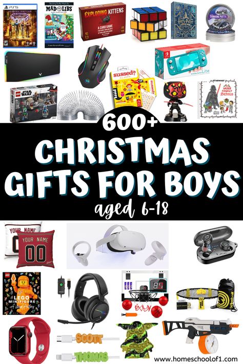 600 Christmas Gifts for Boys Aged 6-18 (2022) Christmas Gifts For Teen Boys 2022, Christmas Gifts For 6 Year Boy, Christmas Gifts For 8 Year Boy, Christmas Gifts For Boys 6-8, Christmas Gifts For Boys 8-10, Boy Christmas Gifts, Mens Christmas Gifts, Top Gifts For Boys, Boys Christmas Gifts