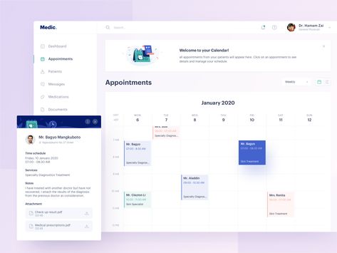 Medical Dashboard, Icon Images, Appointment Calendar, Medical Icon, Creative Professional, Website Design, Projects To Try, Web Design, Design Inspiration