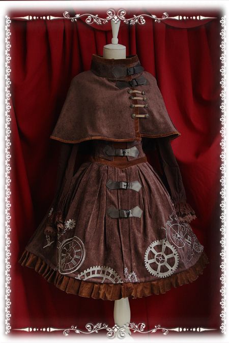 Infanta Time Machine Steampunk Style Lolita Corset JSK Moda Steampunk, Mode Steampunk, Steampunk Dress, Velvet Corset, Style Steampunk, Steampunk Cosplay, Steampunk Diy, Steampunk Accessories, Steampunk Costume