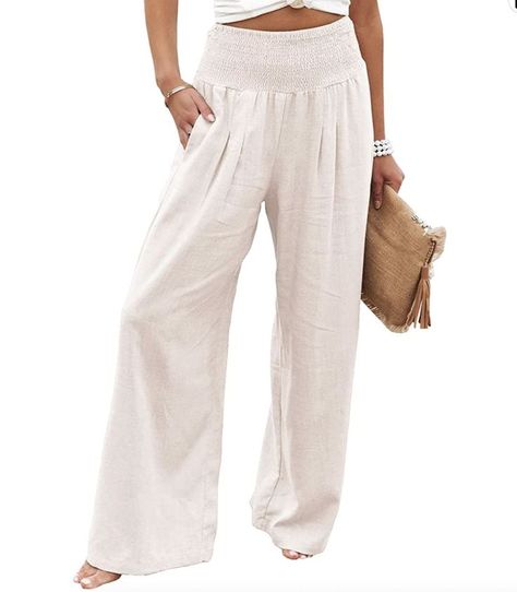 Palazzo Pants Summer, Linen Palazzo Pants, High Waisted Palazzo Pants, Linen Beach Pants, Wide Leg Palazzo Pants, Womens Wide Leg Pants, Cotton Linen Pants, Flowy Pants, Wide Leg Linen Pants