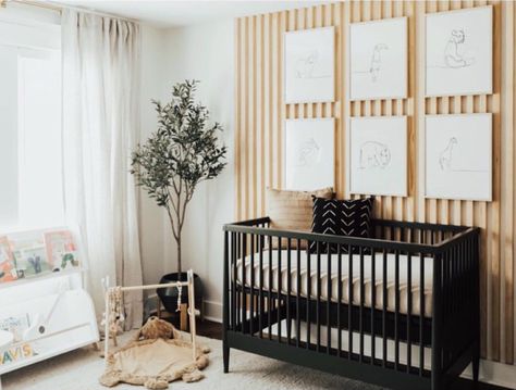 Natural Baby Nursery, White Baby Cribs, Nursery Layout, Wood Nursery, Baby Boy Room Nursery, Green Furniture, Nursery Inspo, Nursery Baby Room, Toddler Bedrooms