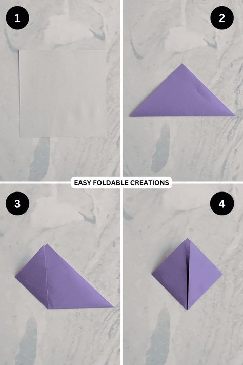 Rectangle Origami Corner Bookmark | Easy Foldable Creations Rectangle Origami, Origami Corner Bookmarks, Origami Santa Hat, Origami Candy Box, Origami Cup, Origami Candy, Bookmark Easy, Christmas Tree Napkin Fold, Origami Santa