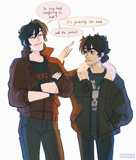 Anubis and Nico di Angelo - Rick Riordan White