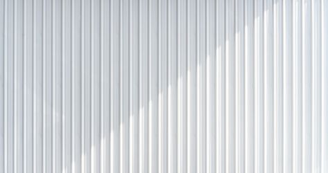 White corrugated metal wall texture with casting shadow. Premium Photo White Corrugated Metal Ceiling, White Metal Cladding, Skoolie Ceiling, White Corrugated Metal, Car Wash Posters, Corrugated Metal Wall, Corrugated Metal Siding, Deck Bar, Presentation Techniques