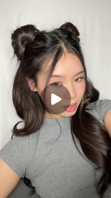 Bunnies Hairstyle, Bunny Hairstyle Hair Buns, Coquette Camera, Bunny Hairstyle, Hairstyles Coquette, Hairstyles Instagram, Interesting Hair, Bunny Hair, Blonde Hairstyle