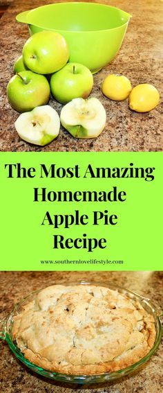 Granny Smith Apples Recipes, Granny Smith Apple Pie, Homemade Apple Pie Recipe, Apple Pie Recipe Homemade, Apple Pie Filling Recipes, Apple Pie Bars, Homemade Apple Pie, Best Apple Pie, Easy Apple Pie