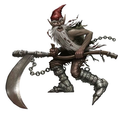 Redcap, Evil Fey - Pathfinder PFRPG DND D&D d20 fantasy Fantasy Witch, Types Of Fairies, D D Monsters, Dragon Rpg, Dnd Monsters, My Fantasy World, Mythical Beast, Demon Hunter, Manama