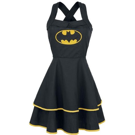 Batwomen Outfits, Batman Dress To Impress, Batman In A Dress, Cape Dress Short, Batman Dress, Batman Bag, Batman Pjs Woman, Batman Girl Shirt, Dresses Layered