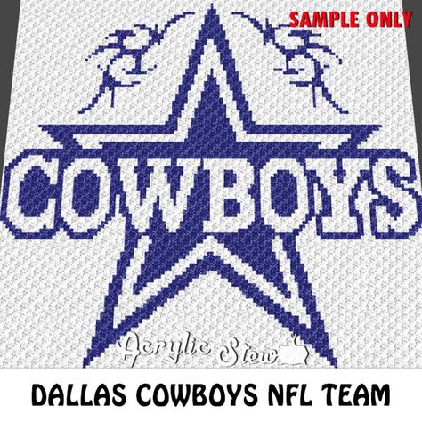 Dallas Cowboys NFL Team Star (sc tss c2c) | Craftsy Cowboys Crochet Blanket, Dallas Cowboys Blanket, Cowboy Crochet, Knitting Graphs, Cross Stitch Graph, Crochet Graphgan, C2c Patterns, Football Team Logo, Cross Stitch Knitting