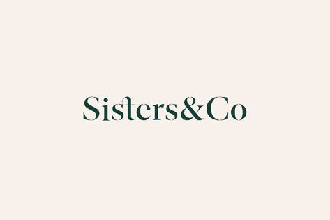 Sisters & Co - HANNAH Design Studio Sisters Logo Design, Sister Logo Design, Fashion Names Ideas, Sisters Logo, Sister Logo, Co Logo Design, Ns Logo, Hannah Design, Boutique Names