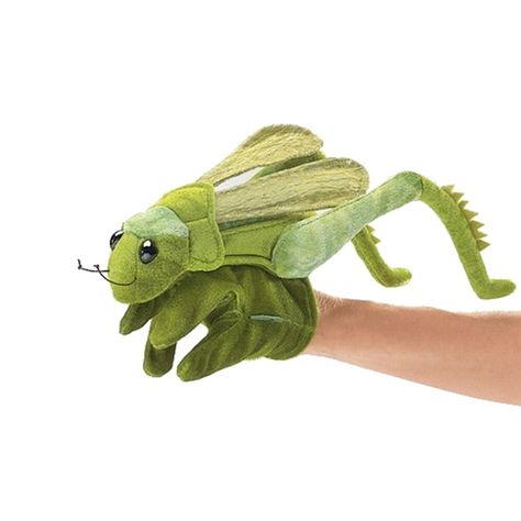 Full Body Grasshopper Glove Puppet by Folkmanis Puppets James And Giant Peach, Glove Puppets, Puppets For Kids, The Giant Peach, Boys Slippers, Puppet Theater, Gloves Design, Puppet Show, Hand Puppet