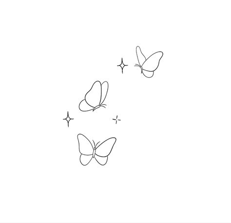 Basic Linework Tattoo, Tatu Ideas, Friday Tattoo, Simple Butterfly Tattoo, Maching Tattoos, Butterfly Tattoos On Arm, Rib Tattoos For Women, Cute Simple Tattoos, Small Girly Tattoos