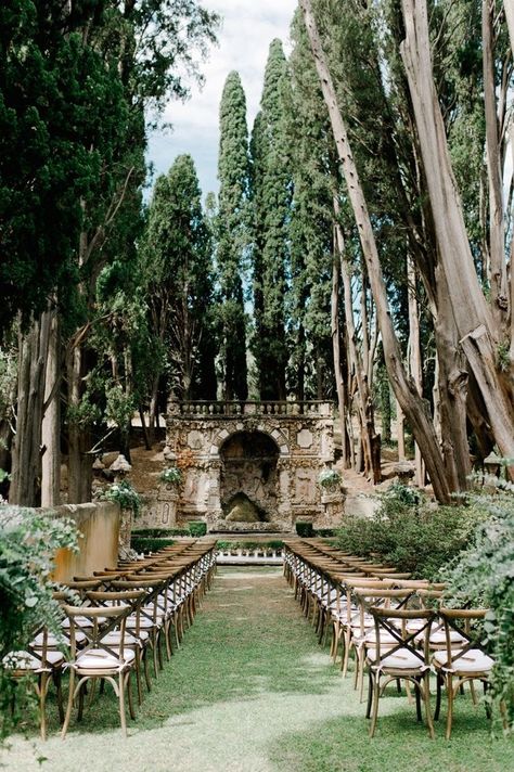 Villa Gamberaia, Wedding In Tuscany, Tuscany Wedding, Wedding Goals, Wedding Mood, Italian Wedding, Forest Wedding, Dreamy Wedding, Italy Wedding