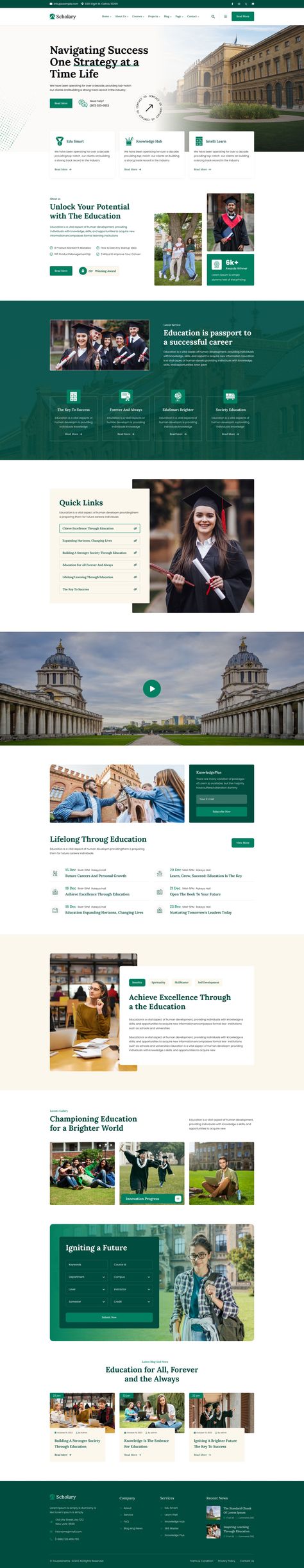 Scholary - University, School and Coaching Figma Template University Website Design, School Web Design, School Website Design, Bike Rides Photography, Web Site Template, Webpage Design Layout, Web Design Inspiration Layout, Business Website Design Templates, Business Landing Page