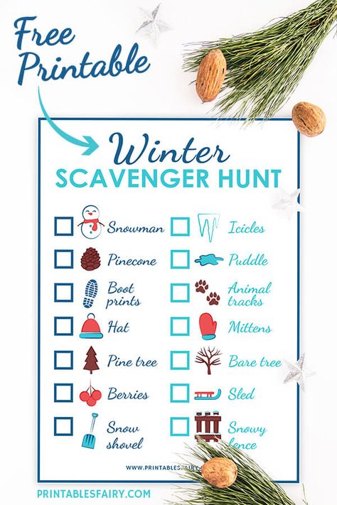 Winter Break Camp Themes, Winter Break Kids Activities, Winter Scavenger Hunt For Kids Indoor, Winter Scavenger Hunt For Kids Outdoor, Winter Scavenger Hunt Outdoor, Outdoor Winter Scavenger Hunt For Kids, Winter Outside Activities For Kids, Winter Kids Activities Indoor, Indoor Winter Games For Kids