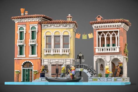 “Built with over 118 islands, Venice, or the ‘City of Canals’, is one of the most picturesque and recognizable cities in the world. It is known for ... Lego Mansion, Venice House, Big Lego, City Layout, Lego Modular, Minecraft City, Lego Construction, Minecraft House Designs, Lego Room