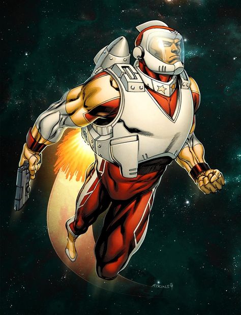 Adam Strange colored by *RobertAtkins on deviantART Adam Strange, Arte Dc Comics, Dc Comics Characters, Comic Collection, Dc Characters, Dc Comics Art, Dc Heroes, Comic Book Characters, Dc Superheroes