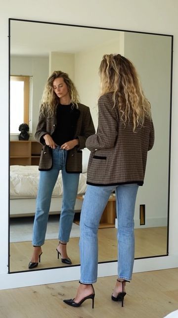 Anouk Yve Hair, Anouk Yve Style, Wool Overshirt, Anouk Yve, Granny Style, Vintage 501, Style Blazer, Urban Style, Clothes Ideas