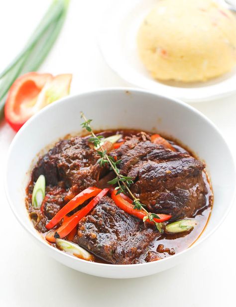 Jerk Beef Short Ribs, Beef Short Ribs Stew, Short Ribs Stew, Short Rib Beef Stew, Jamaican Stew, Jamaican Recipe, Short Rib Stew, Caribbean Rice, Slow Cooker Ribs Recipe