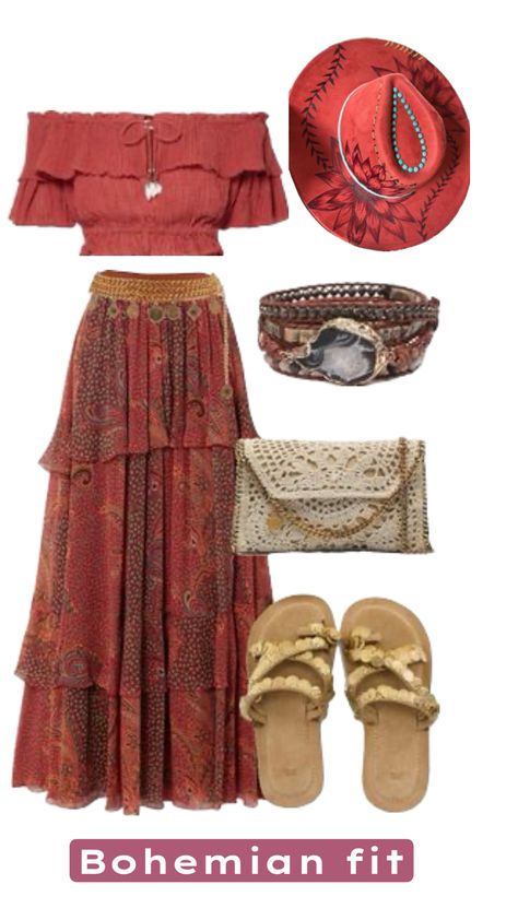 Look Boho Chic, Mode Hippie, 70s Inspired Fashion, Earthy Outfits, Estilo Hippie, Boho Girl, Boho Chic Outfits, Bohemian Look, Whimsical Fashion