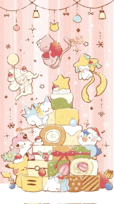 Interesting Wallpapers, Pokémon Christmas, Nerdy Wallpaper, Pokémon Wallpapers, Pokémon Wallpaper, Christmas Pokemon, Pokemon Backgrounds, Pokemon Tattoo, Cute Pokemon Pictures