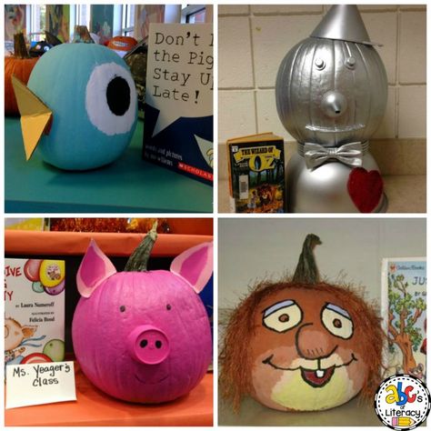 13 of the Best Pumpkin Book Report Ideas for Halloween Pumpkin Book Report, Book Report Ideas, Pumpkin Story, Book Character Pumpkins, Story Book Pumpkin, Character Pumpkins, Children's Book Characters, Pumpkin Books, Pumpkin Decorating Contest