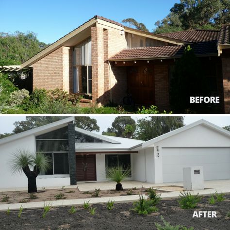 Tips For Planning A Renovation Project | Jason Windows 80s House Exterior, 70s House Exterior, Brick House Exterior Makeover, Old Houses Renovation, 80s House, House Renovation Projects, Roof Restoration, 70s House, Farmhouse Exterior Design