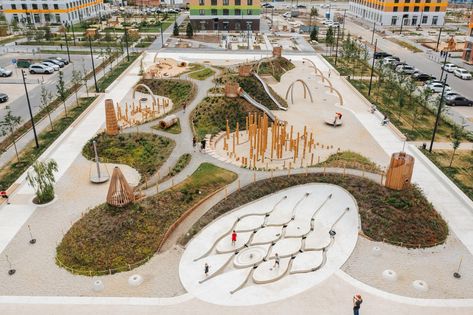 Hub Architecture, Play Hub, Urban Spaces Design, Playgrounds Architecture, Playground Landscaping, Landscape Architecture Graphics, Construction Play, Urban Design Graphics, Urban Design Concept