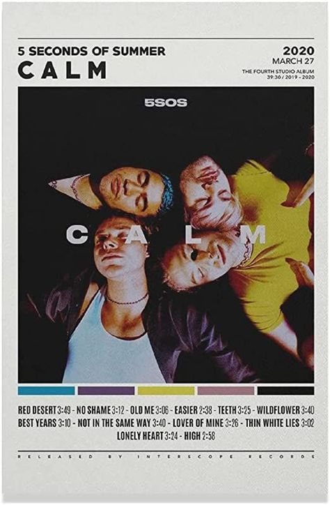 5sos Poster, Poster Bedroom, Office Room Decor, Office Room, 5 Seconds Of Summer, 5 Seconds, Canvas Poster, Bedroom Decor, Room Decor