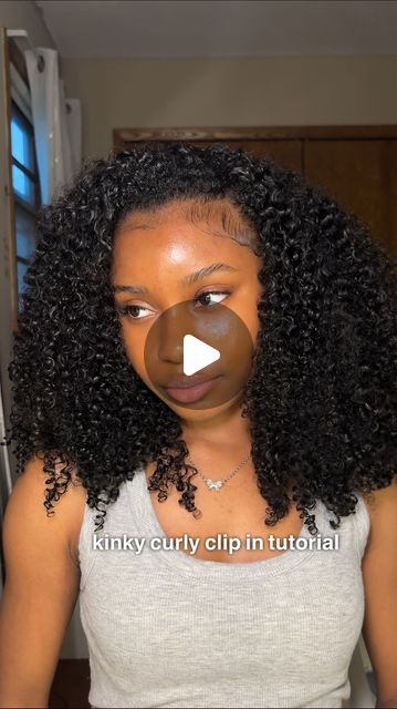 J Winn on Instagram: "Curly clip in tutorial! 👩🏽‍🦱  Clip ins from : @luvmehair   Length : 20”   Use code “WINN28” for $ off  Link in bio!  • • • • • • • • • • #curlyhairtutorial #curlyhairroutine #naturalhair #naturalhairstyles #curlyclipins #kinkyclipins #hairextensions #blackgirlhairstyles #clipinsforblackgirls #kinkycurlyclipins #3chair #4ahair #hairtutorial #luvmehair #blackgirlmagic" Clip In Natural Hair Extensions Styles, Clipins Hairstyles Clip In Extensions, Natural Clip Ins Hairstyles, Clip Ins Hairstyles, Side Part Clip Ins, Clip In Styles For Black Women, Natural Hair Clip Ins, Natural Clip Ins Black Women, Flip Over Clip Ins