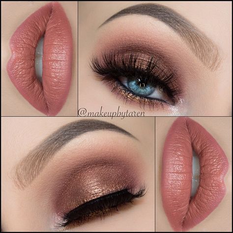 Morphe 35t, Hair Color Mahogany, Makeup Tutorial Foundation, Make Up Tutorials, Copper Hair Color, Trendy Makeup, Make Up Looks, Makeup Goals, Eye Make