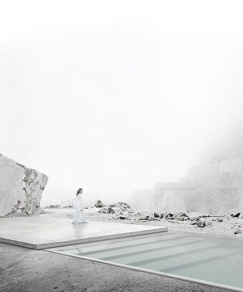 luiz lupatini first prize lost landscape proposal Bath Architecture, Marble Quarry, Thermal Baths, Wellness Resort, Thermal Spa, Thermal Bath, First Prize, Built Environment, Land Art