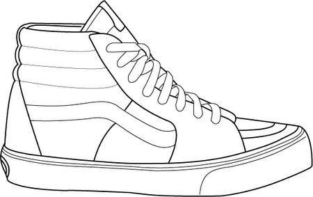 Sneakers Sketch, Shoe Template, Sneakers Drawing, Shoe Sketches, Shoe Design Sketches, Sneaker Art, Shoes Drawing, Middle School Art, Drawing Clothes