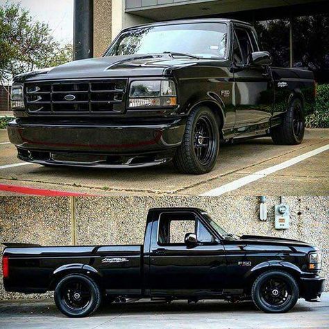 SVT Lightning Ford F150 Custom, Ford Lightning, Single Cab Trucks, Ford Trucks F150, Ranger Truck, Lowrider Trucks, Ford Ranger Truck, Dropped Trucks, Custom Pickup Trucks