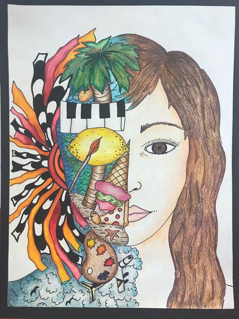 Self Portrait Art, 7th Grade Art, High School Art Projects, 8th Grade Art, Middle School Art Projects, Arte Grunge, Art Lessons Middle School, 6th Grade Art, 5th Grade Art