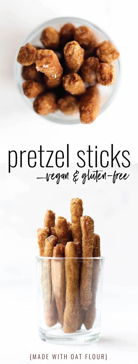 Crunchy, toasty brown, and with the perfect sweet + salty balance, these Vegan Gluten-Free Homemade Hard Pretzels are ideal for snacking or dipping! Pretzel Recipe Gluten Free, Gluten Free Salty Snack Recipes, Homemade Gluten Free Pretzels, Homemade Pretzel Crackers, Diy Pretzel Sticks, Salty Snacks Gluten Free, Vegan Homemade Snacks, Homemade Crunchy Snacks, Homemade Pretzel Sticks