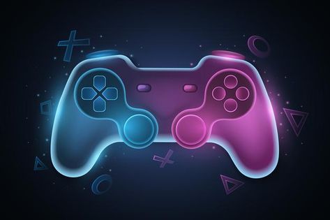 Futuristic game pad for video games. vec... | Premium Vector #Freepik #vector #background #banner #abstract #cover Game Pad Wallpaper, Gaming Cover Photo, 1024 X 576 Youtube Banner Gaming, Gaming Background Wallpaper, Background For Gaming, Banner Gaming, Gaming Pics, Banner Game, Gaming Background