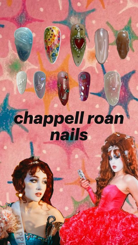 planning on doing chappell nails tn Concert Nails, Girly M, Hippie Nails, Nails Now, Nail Candy, Chappell Roan, Finger Painting, Minimalist Nails, Cute Nails