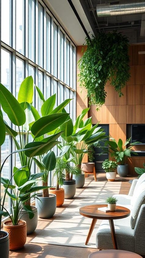 7 Essential Elements in Office Interior Design Startup Office Design Inspiration, Office Plants Ideas Interior Design, Startup Office Design, Startup Office, Office Idea, Office Design Inspiration, Ergonomics Furniture, Acoustic Solutions, Interior Plants